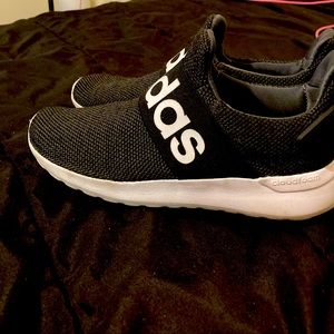 Girls adidas size 3. Black,white & grey.